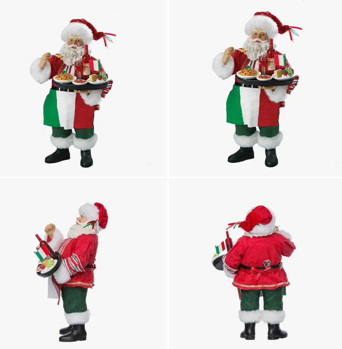 10.5"MUSICAL ITALIAN SANTA