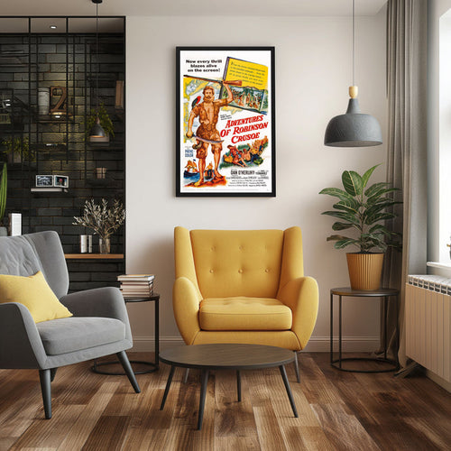 "Adventures Of Robinson Crusoe" (1954) Framed Movie Poster