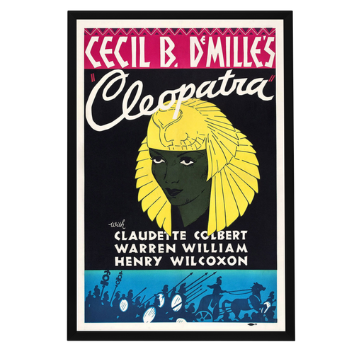 "Cleopatra" (1934) Framed Movie Poster