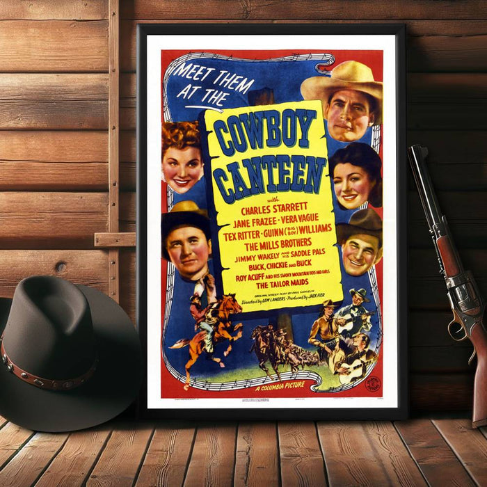 "Cowboy Canteen" (1944) Framed Movie Poster
