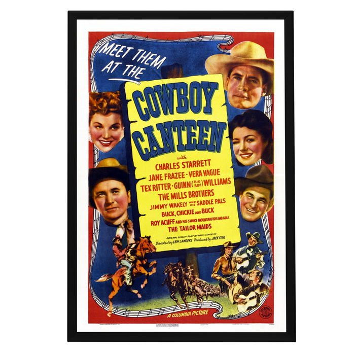 "Cowboy Canteen" (1944) Framed Movie Poster